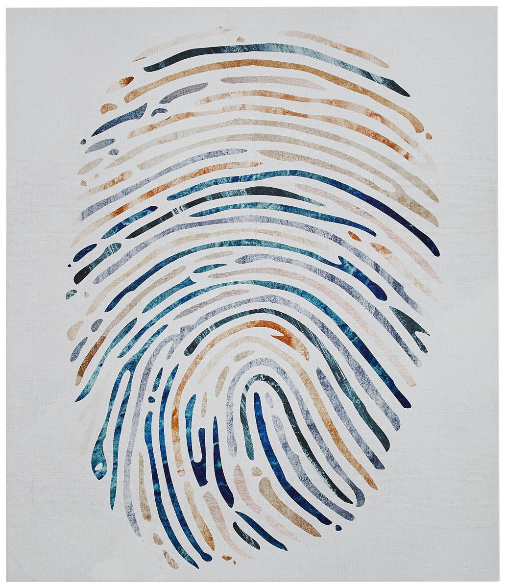 Amazon Brand – Rivet Multi-Color Canvas Fingerprint, 17" x 20"