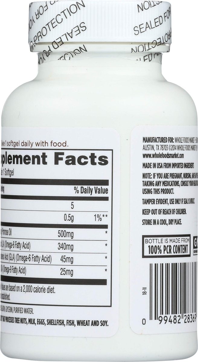 Whole Foods Market, Evening Primrose Oil 500 mg, 120 ct