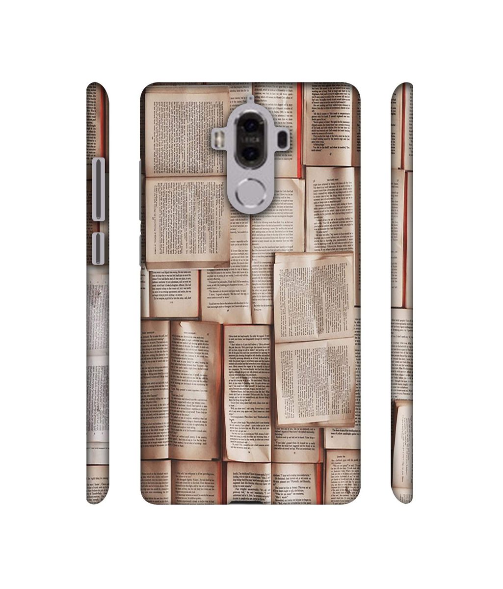 Amazon Brand - Solimo Designer Books Texture 3D Printed Hard Back Case Mobile Cover for Huawei Mate 9