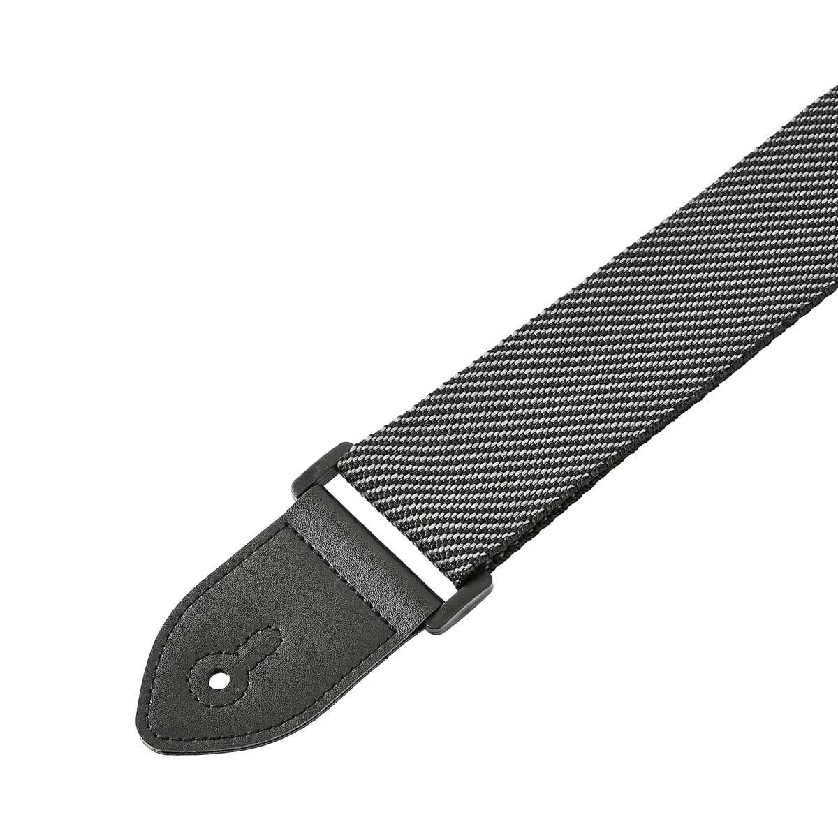 AmazonBasics Adjustable Guitar Strap For Electric/Acoustic Guitar/Bass - Includes 3 Pick Holders - Black