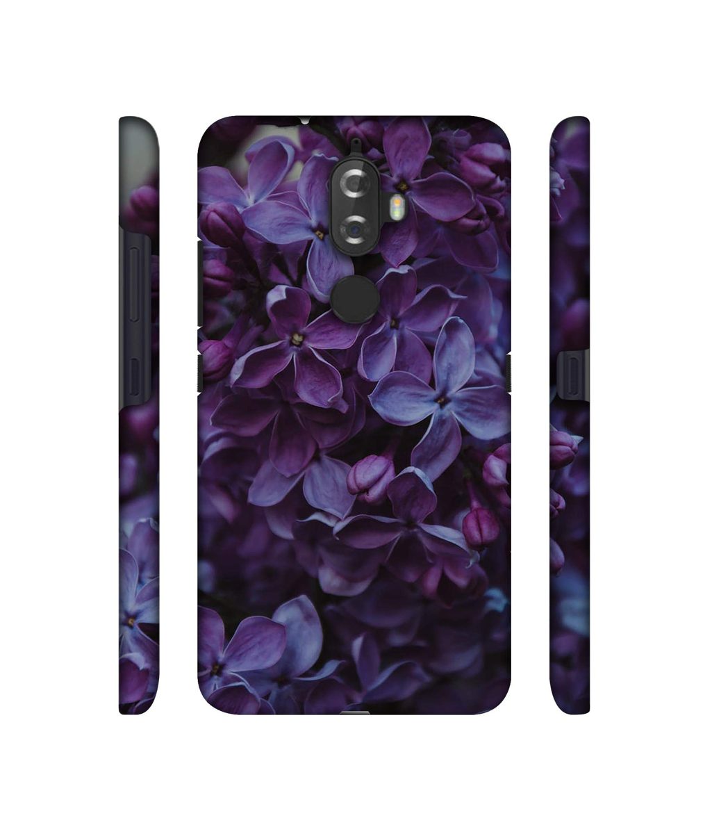 Amazon Brand - Solimo Designer Purple Flowers 3D Printed Hard Back Case Mobile Cover for Lenovo K8 Plus