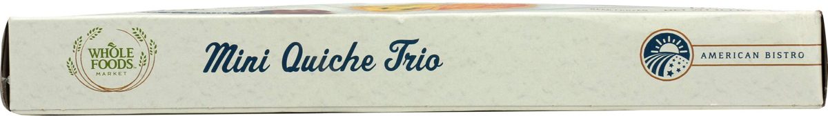 Whole Foods Market, Mini Quiche Trio, 15 ct, (Frozen)