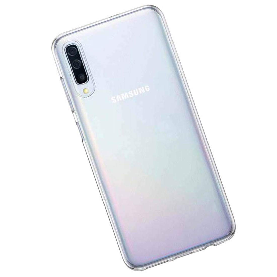 Amazon Brand - Solimo Mobile Cover for Samsung Galaxy A50s (Soft & Flexible Back Case), Transparent