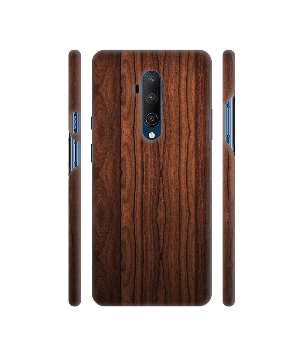 Amazon Brand - Solimo Designer Wooden Texture 3D Printed Hard Back Case Mobile Cover for OnePlus 7T Pro
