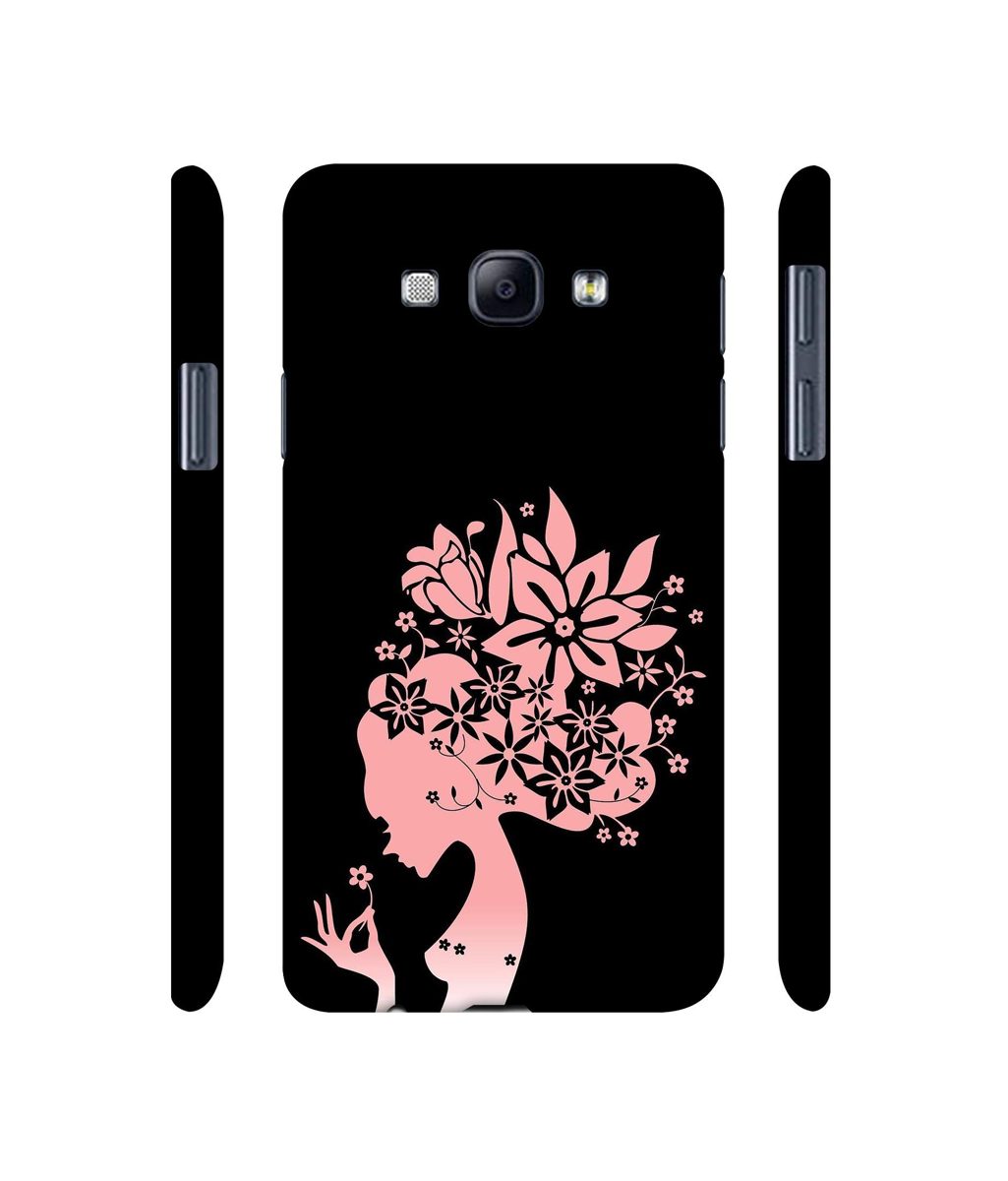 Amazon Brand - Solimo Designer Pink Color Lady Vector 3D Printed Hard Back Case Mobile Cover for Samsung Galaxy A8