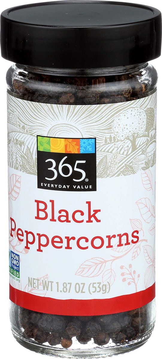 365 Everyday Value, Black Peppercorns, 1.87 oz