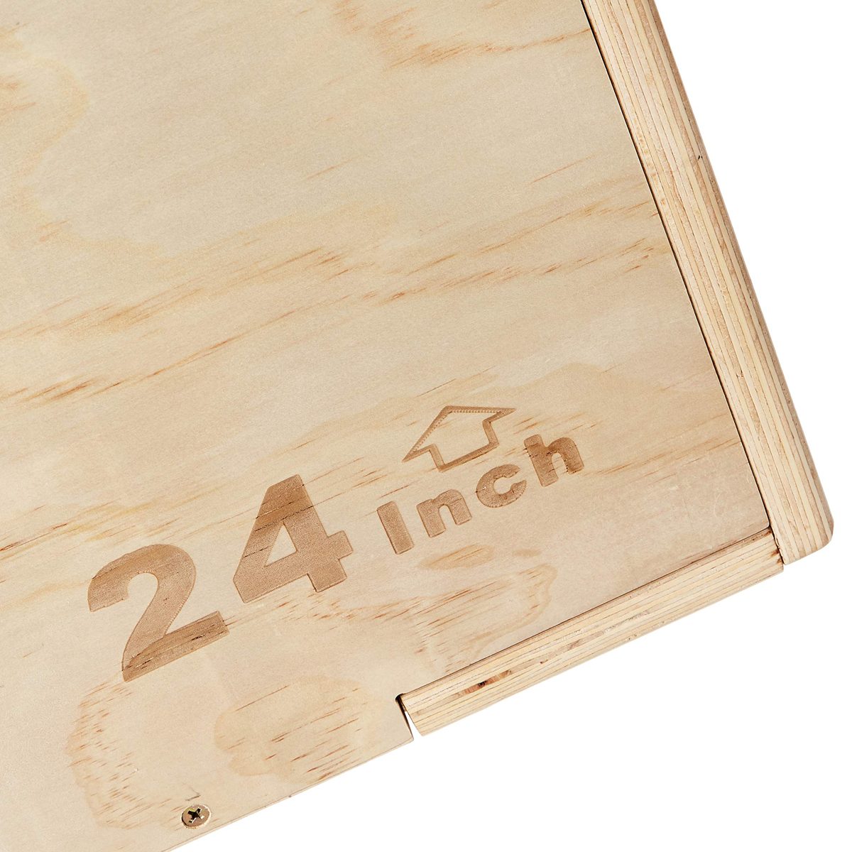 AmazonBasics Wood Plyometric Box, 16"x20"x24"