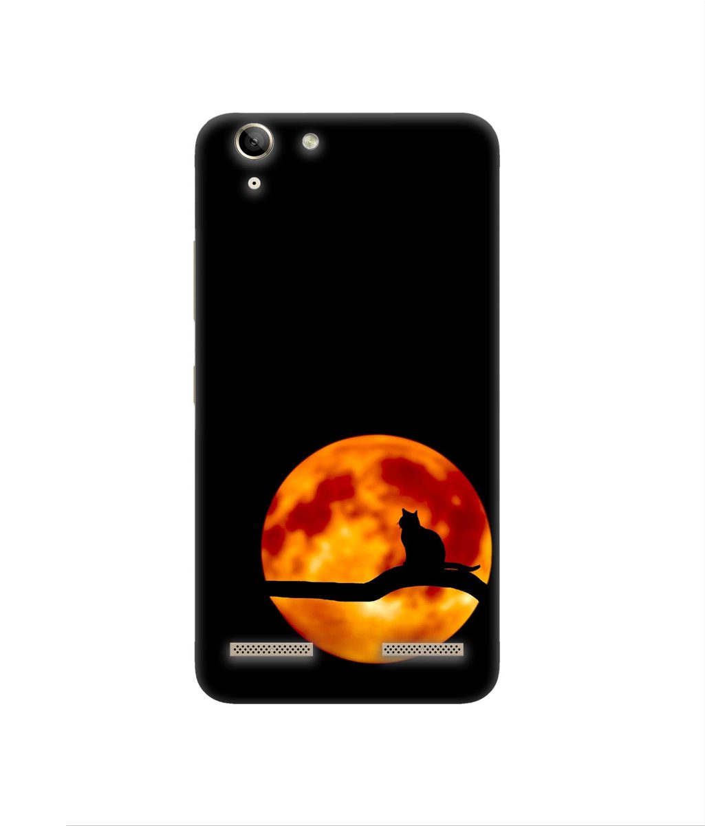 Amazon Brand - Solimo Designer Dark Black Cat 3D Printed Hard Back Case Mobile Cover for Lenovo Vibe K5