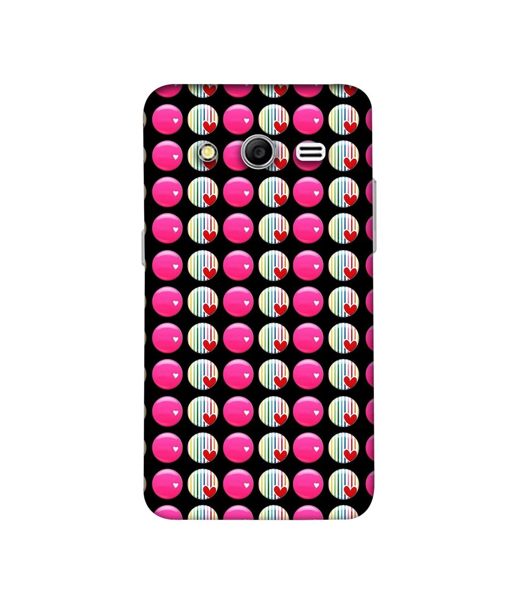 Amazon Brand - Solimo Designer Small Two Color Circle 3D Printed Hard Back Case Mobile Cover for Samsung Galaxy Core 2 G355H