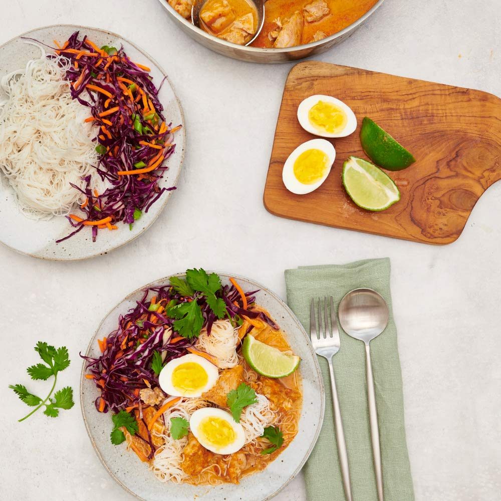 Amazon Meal Kits, Massaman Chicken Curry with Rice Noodles, Serves 2