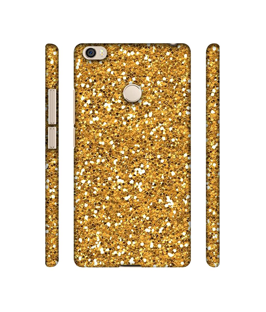 Amazon Brand - Solimo Designer Golden Sparkle 3D Printed Hard Back Case Mobile Cover for Xiaomi Mi Max