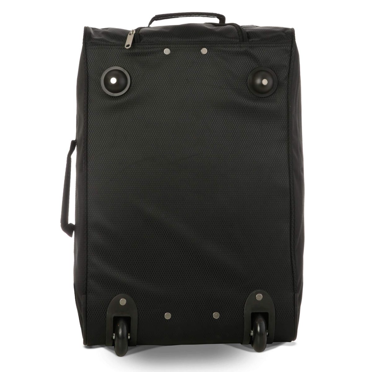 EONO Essentials Lightweight 21" Carry-on Wheeled Holdall Bag with Suitcase for Ryanair, easyjet, British Airways and others Approved (Set of 2) Black