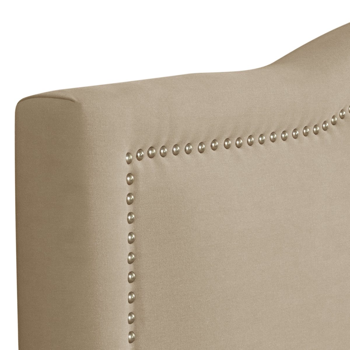 Amazon Brand – Stone & Beam Bridgewater Curved King Headboard, 82"W, Spinnsol Cocoa