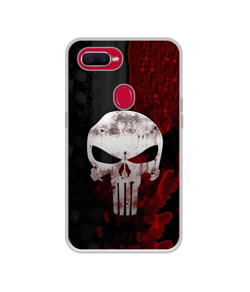 Amazon Brand - Solimo Designer Punisher Skull UV Printed Soft Back Case Mobile Cover for Oppo F9 Pro