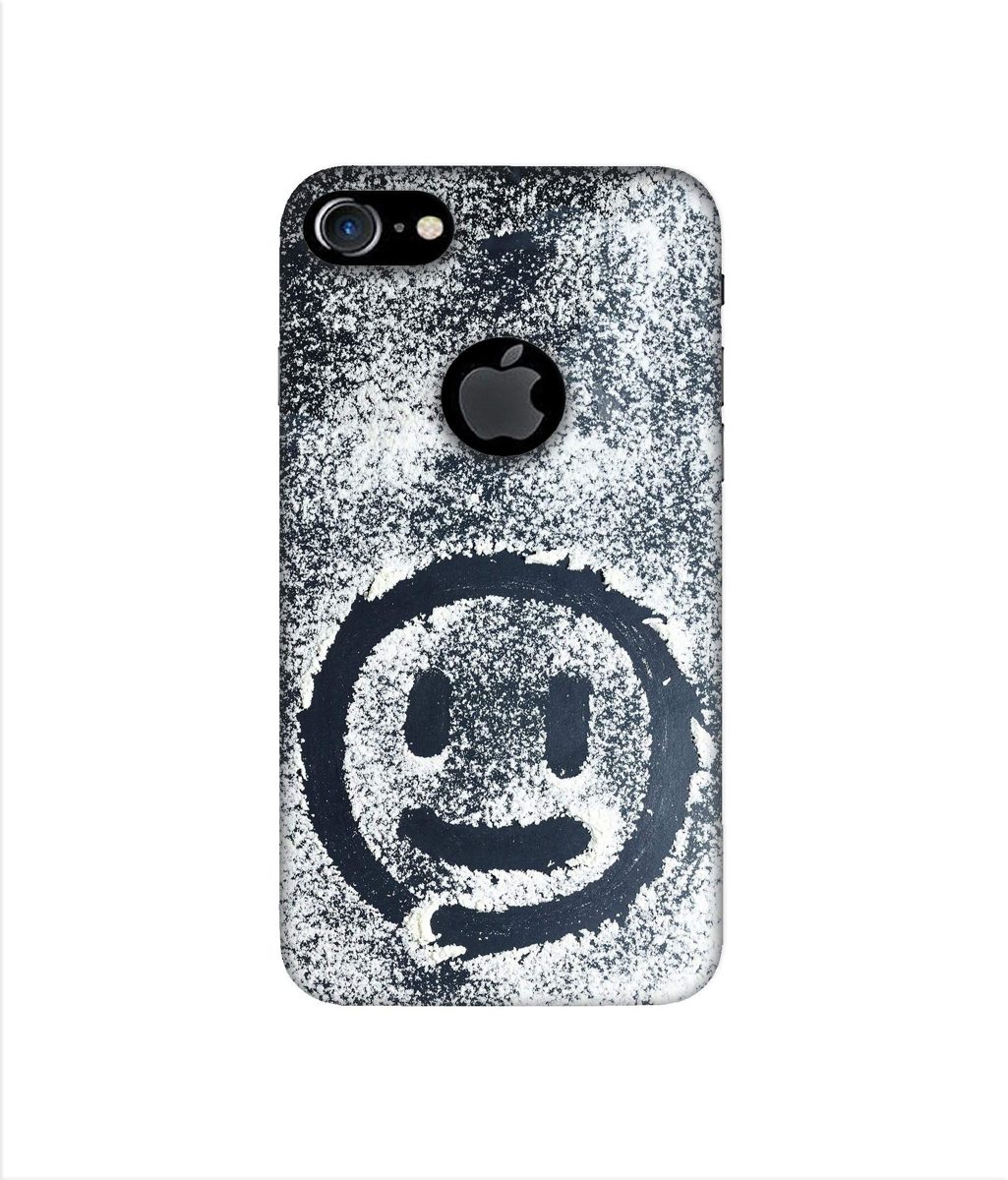 Amazon Brand - Solimo Designer White Sand 3D Printed Hard Back Case Mobile Cover for Apple iPhone 7 (with Logo Cut)