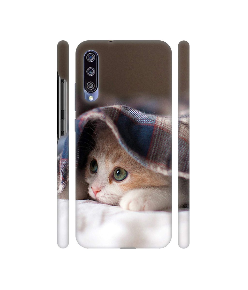 Amazon Brand - Solimo Designer Sleepy Kitten 3D Printed Hard Back Case Mobile Cover for Mi A3