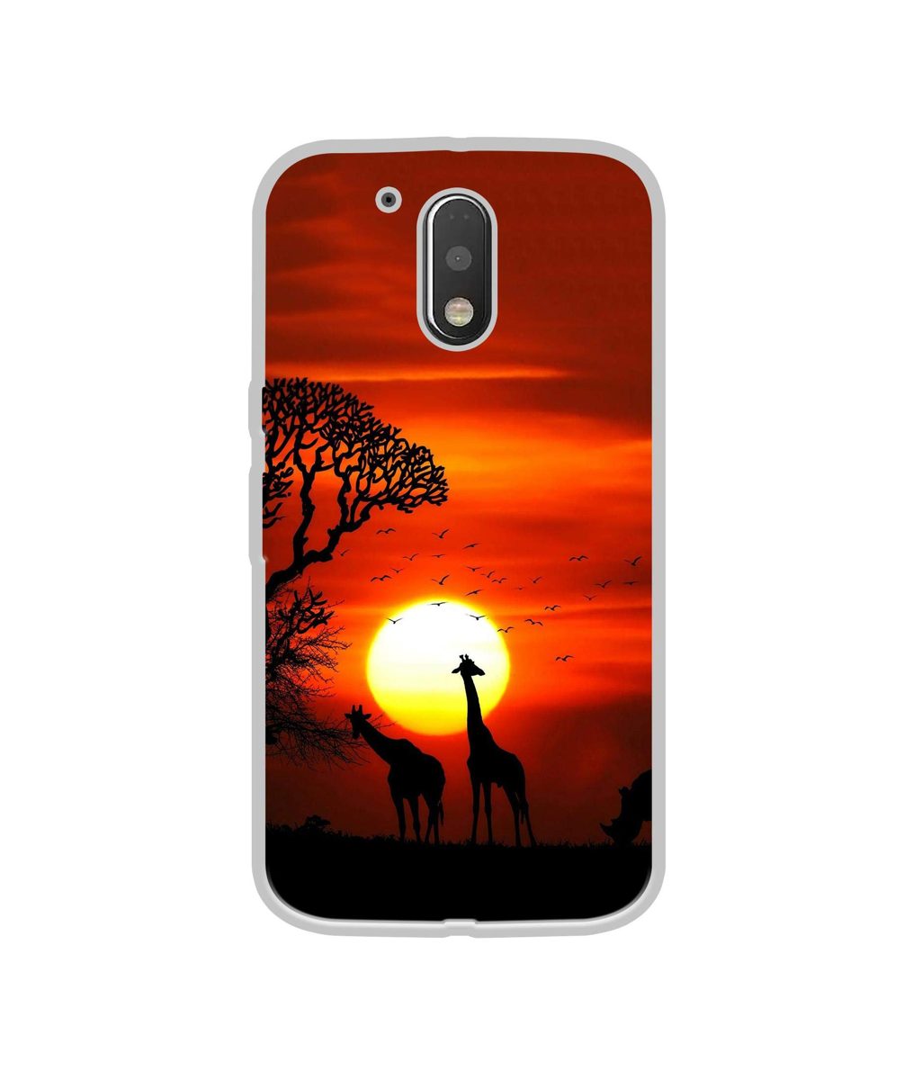 Amazon Brand - Solimo Designer Sunshade UV Printed Soft Back Case Mobile Cover for Motorola Moto G4 Plus