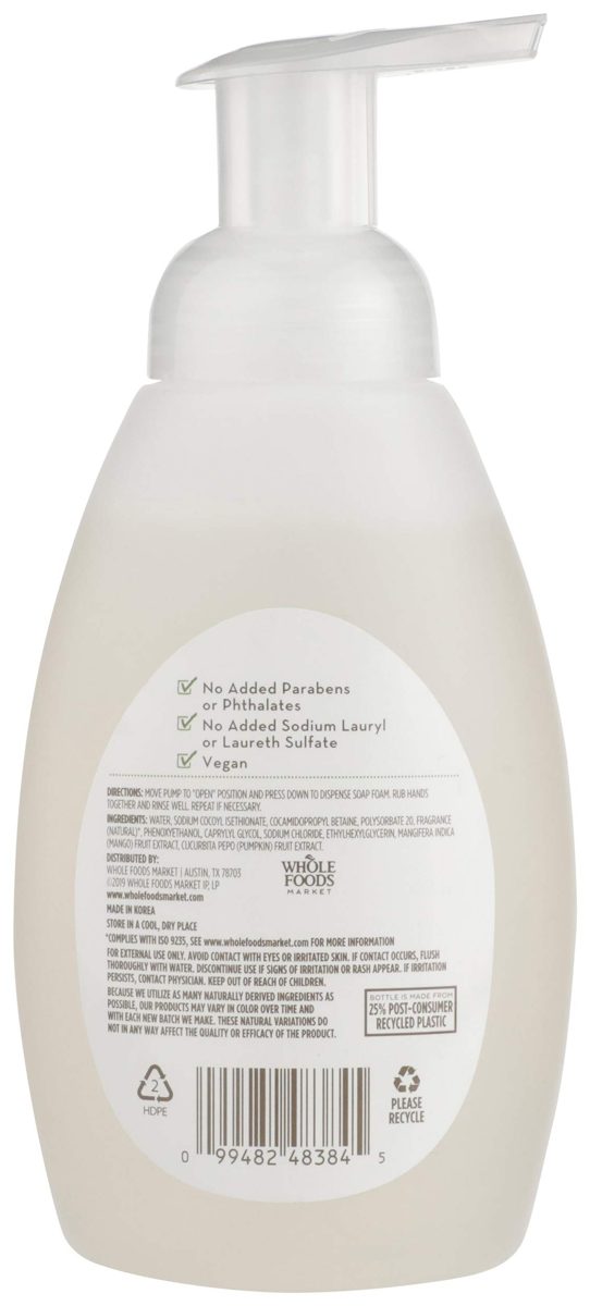 365 Everyday Value, Foamy Hand Soap, Pumpkin Cardamom, 12.5 Fl Oz
