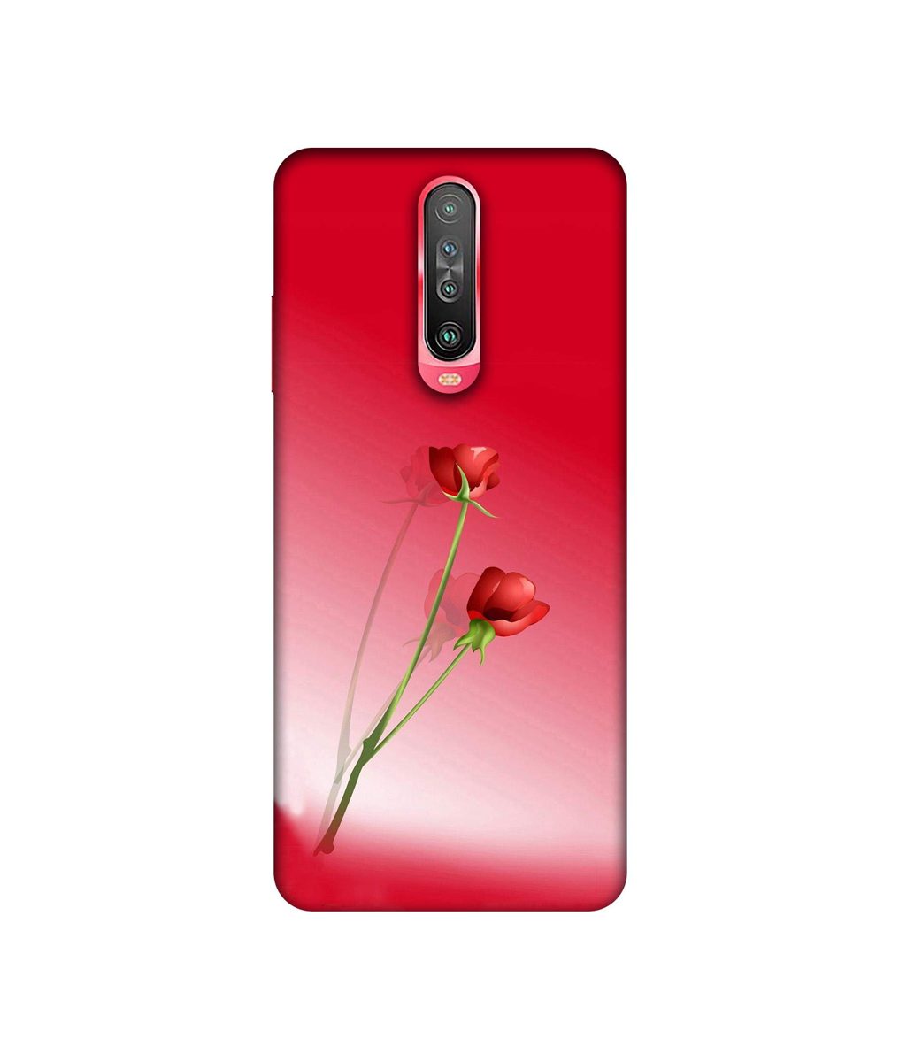 Amazon Brand - Solimo Designer Red Roses 3D Printed Hard Back Case Mobile Cover for Poco X2 / Mi Redmi K30