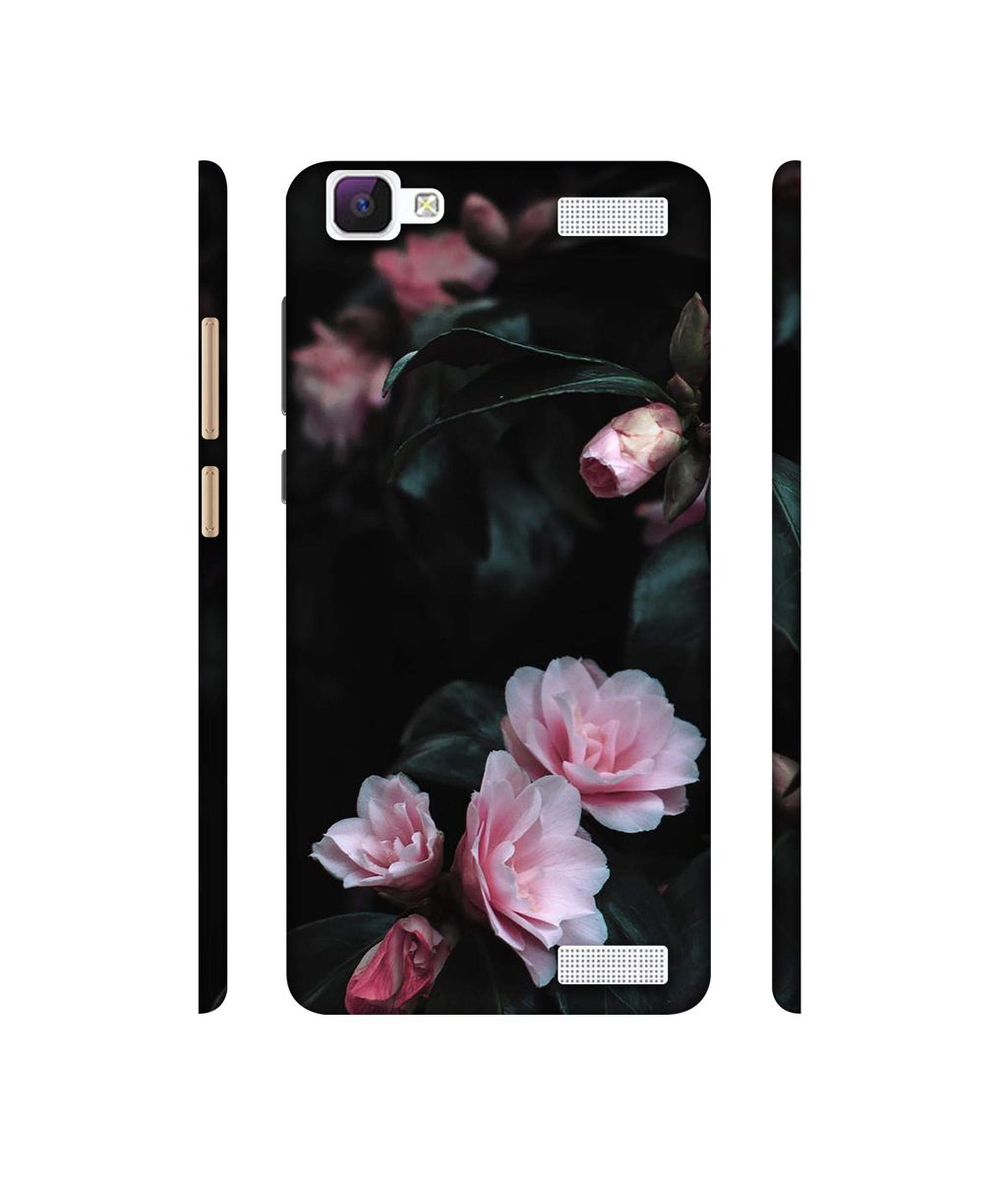 Amazon Brand - Solimo Designer Dark Flowers Photography 3D Printed Hard Back Case Mobile Cover for Vivo V1 Max