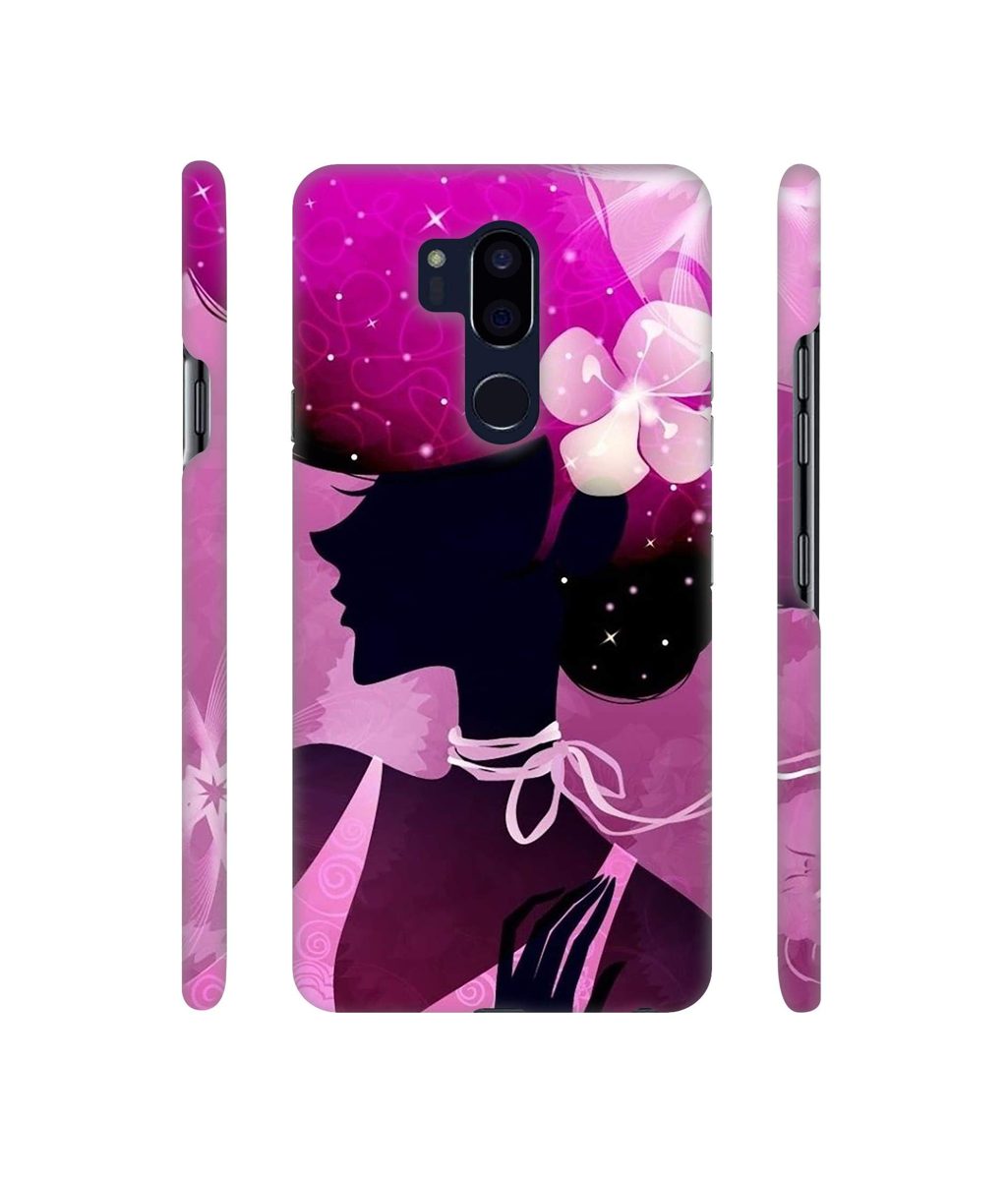 Amazon Brand - Solimo Designer Lady Vectors 3D Printed Hard Back Case Mobile Cover for LG G7 ThinQ