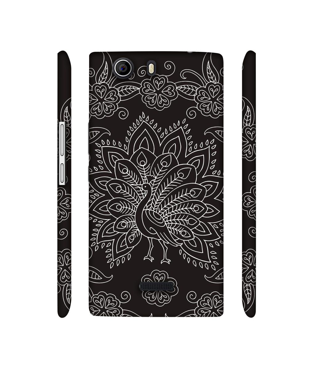 Amazon Brand - Solimo Designer White Peacock Rangoli 3D Printed Hard Back Case Mobile Cover for Micromax Canvas Nitro 2 E311