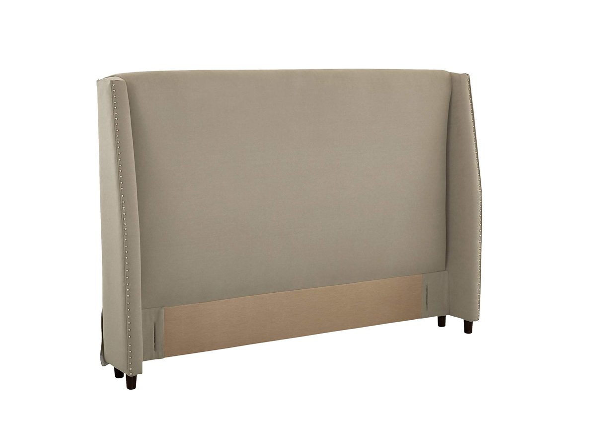 Stone & Beam Merrill King Headboard with Decorative Nailhead Trim, 92" W, Dune