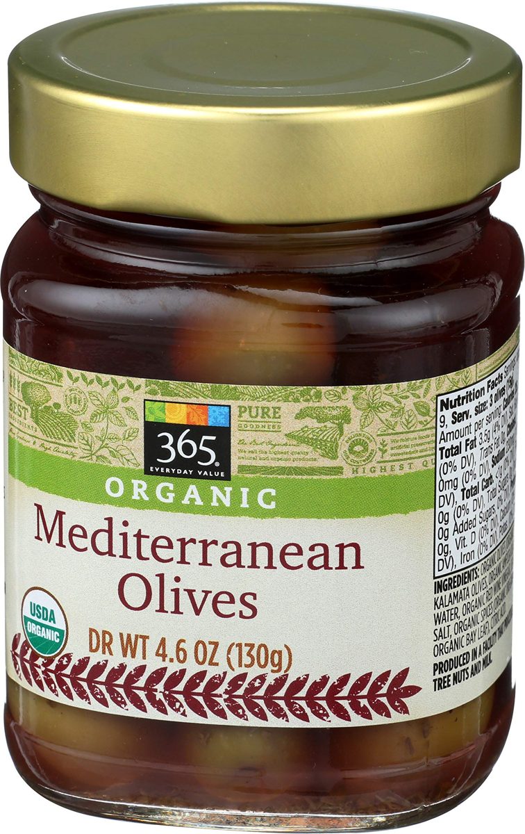 365 Everyday Value, Organic Mediterranean Olives, 4.6 oz