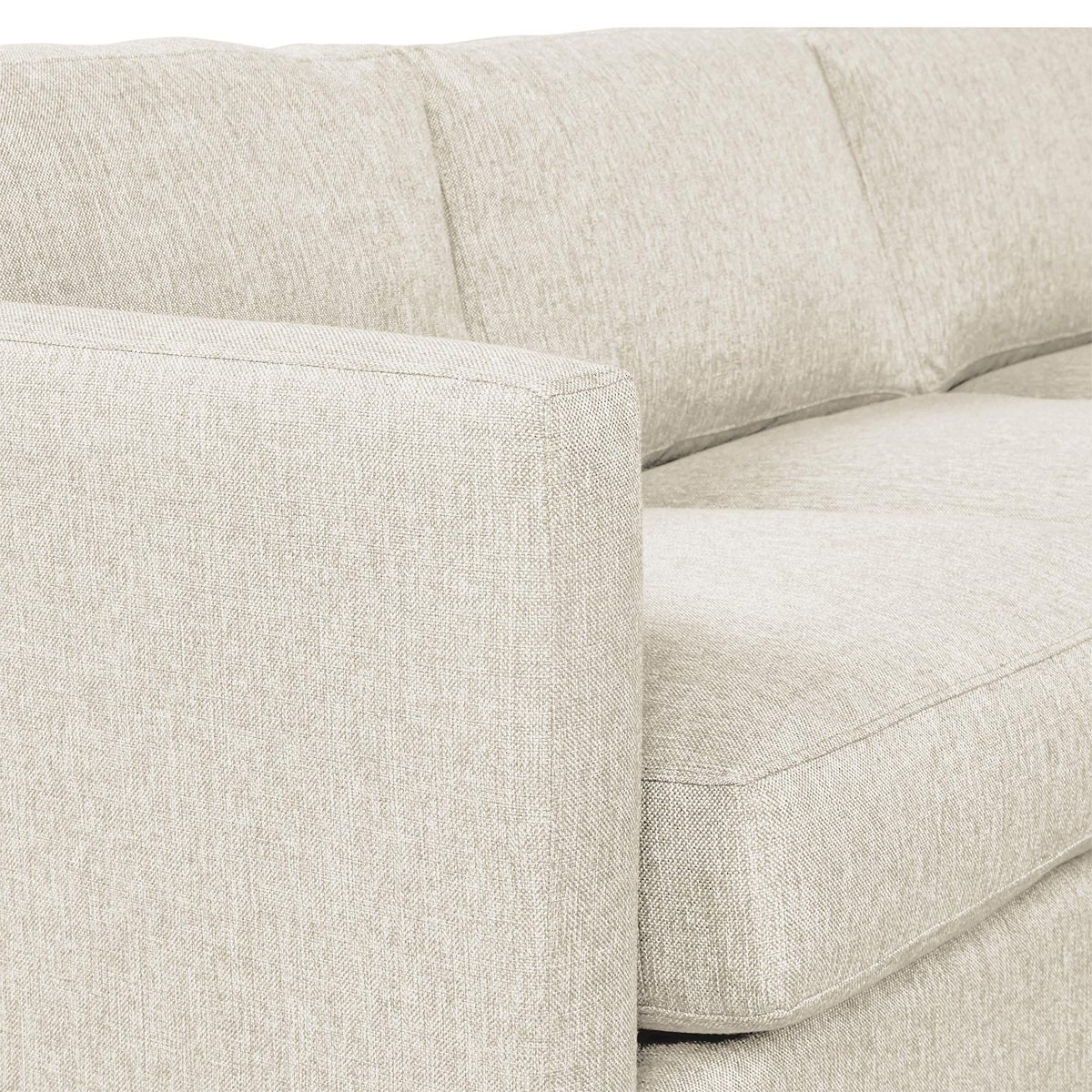 Amazon Brand – Stone & Beam Andover Modern Left U-Sectional Sofa, 134"W, Sand