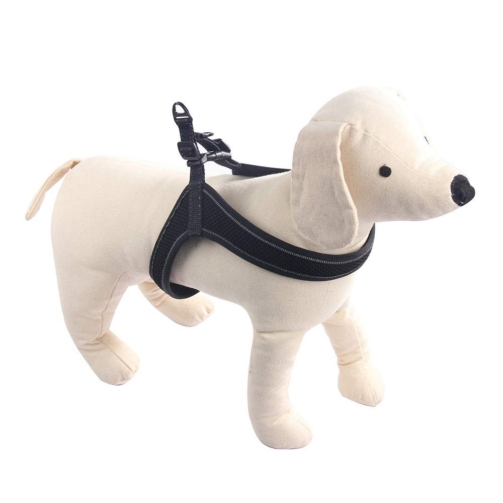 Umi. Easy Fit Dog Harness, Fast on and off Puppies Vest, Light and Convient control in Adventure and Sporting, Black, 2XSmall