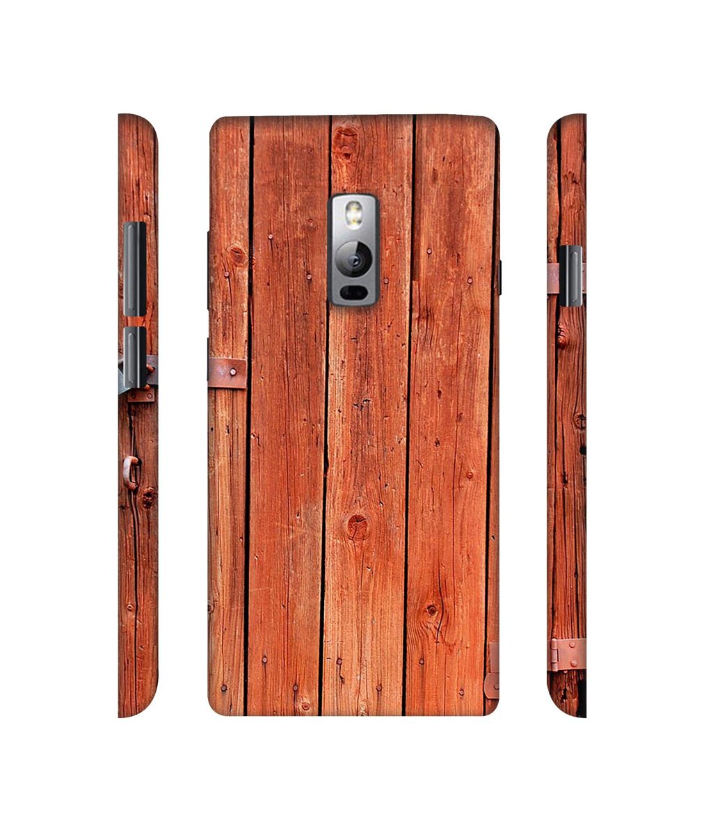Amazon Brand - Solimo Designer Wooden Door 3D Printed Hard Back Case Mobile Cover for OnePlus 2