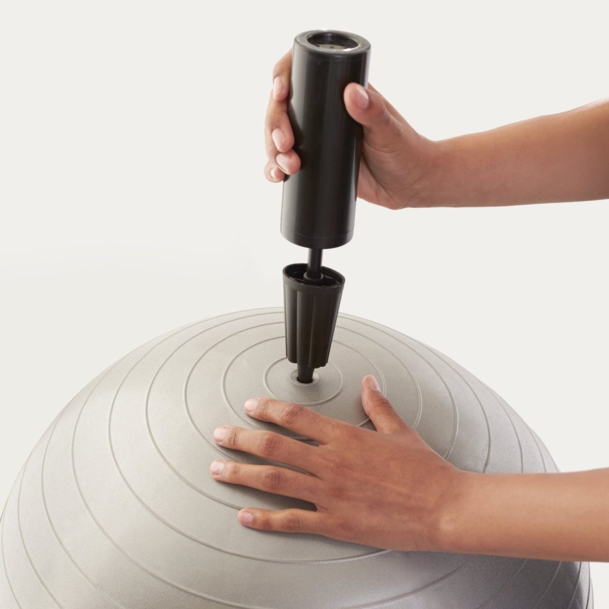 AmazonBasics Balance Ball with Hand Pump - 75 cm