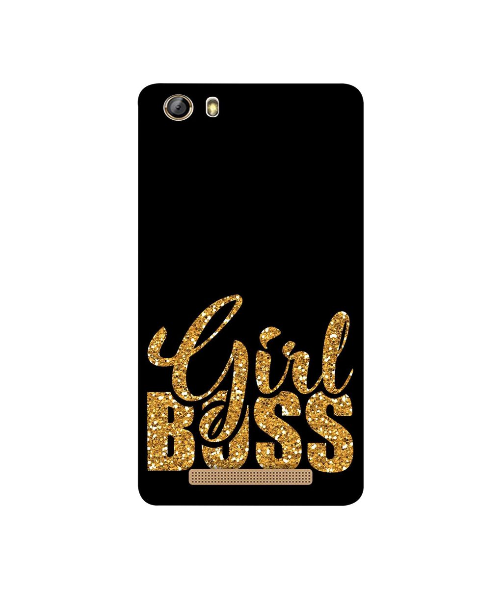Amazon Brand - Solimo Designer Sparkle Girl Boss 3D Printed Hard Back Case Mobile Cover for Gionee Marathon M5 lite