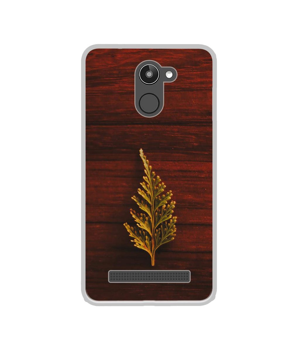 Amazon Brand - Solimo Designer Leaf on Wood UV Printed Soft Back Case Mobile Cover for 10.or D