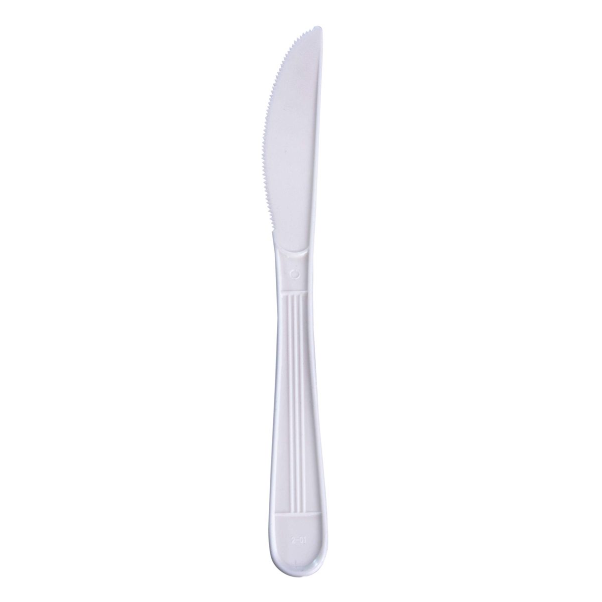 AmazonBasics Heavy-Weight Plastic Knives, White, 250-Pack