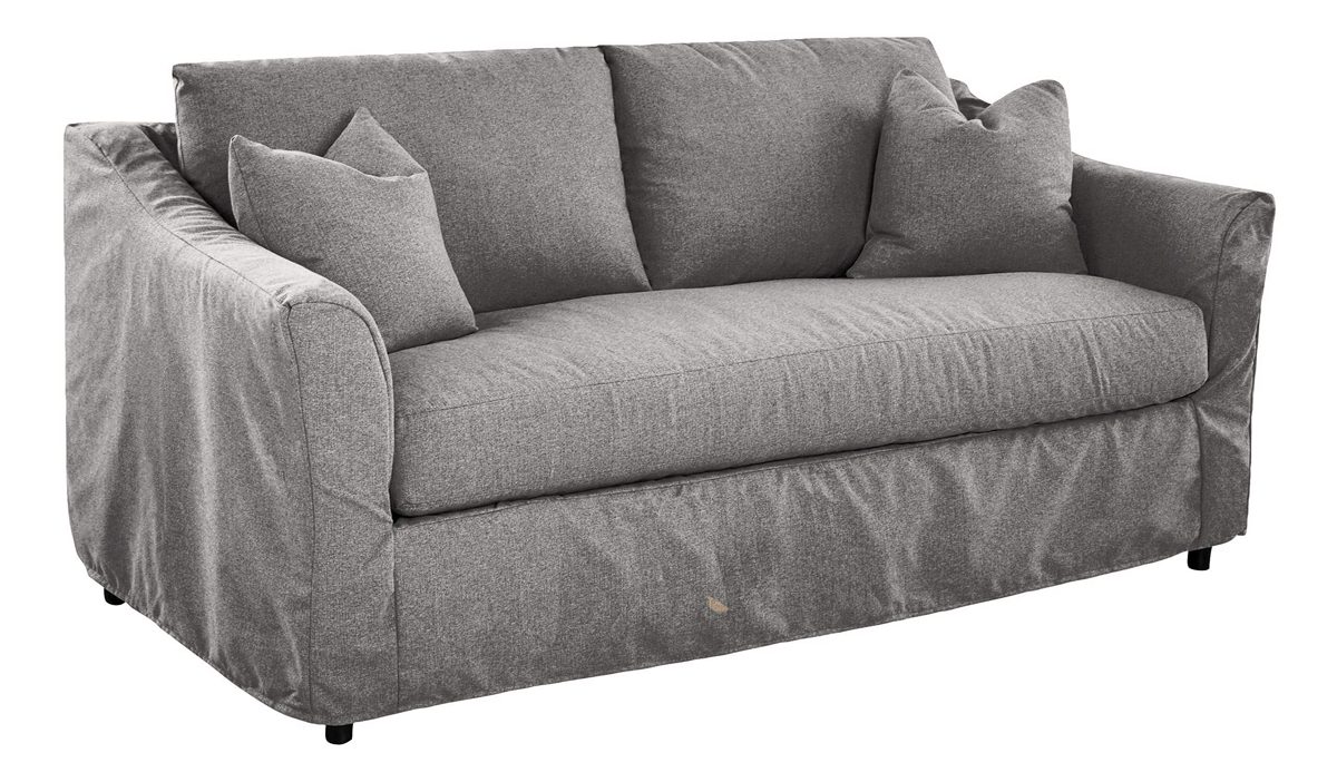 Amazon Brand – Stone & Beam Dawn Slipcover Sofa Couch, 79"W, Gray