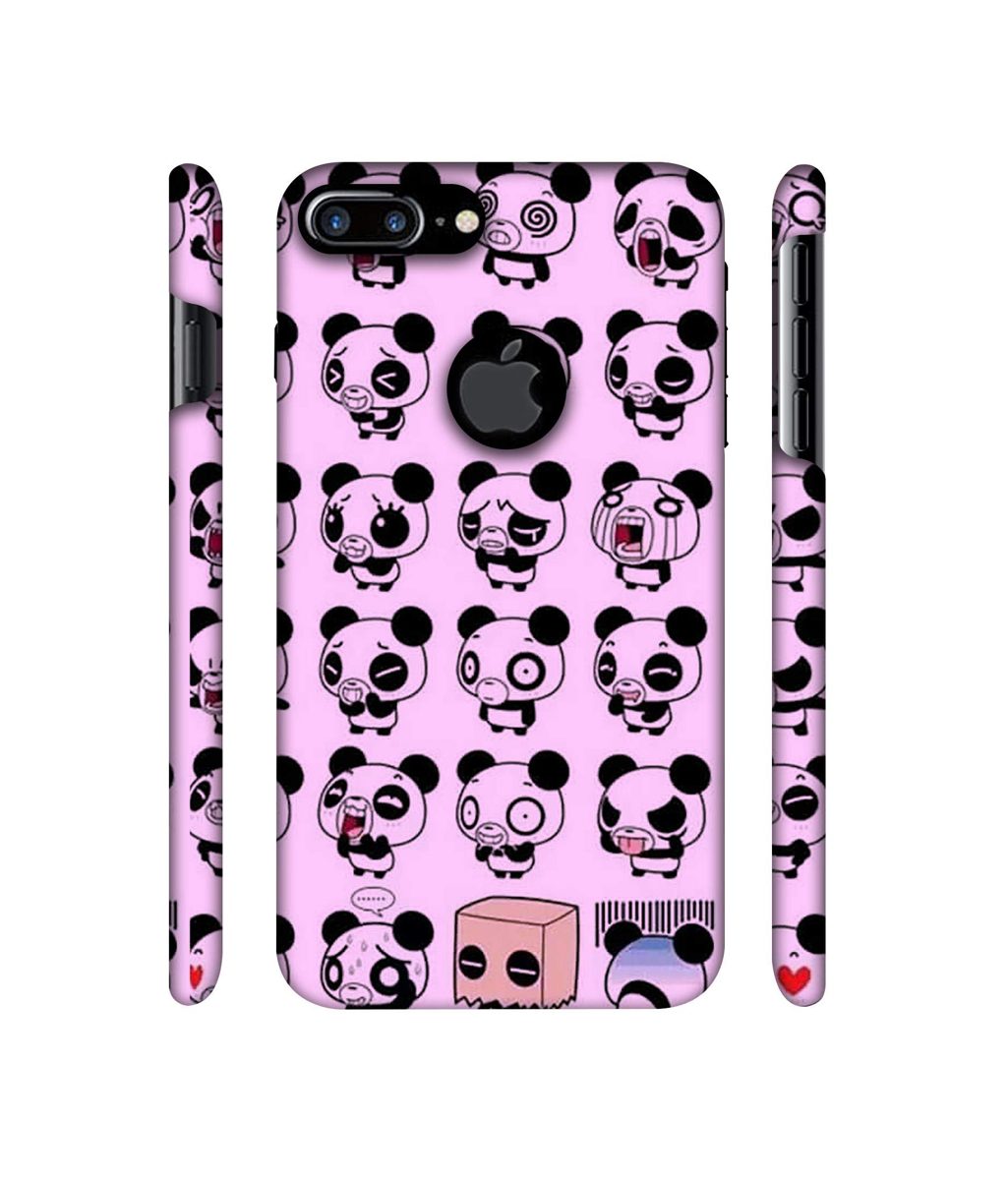 Amazon Brand - Solimo Designer Panda Experation 3D Printed Hard Back Case Mobile Cover for Apple iPhone 7 Plus (Logo Cut)