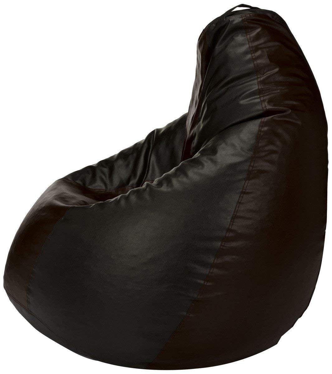 Amazon Brand - Solimo XXL Bean Bag Cover Without Beans (Black and Brown)