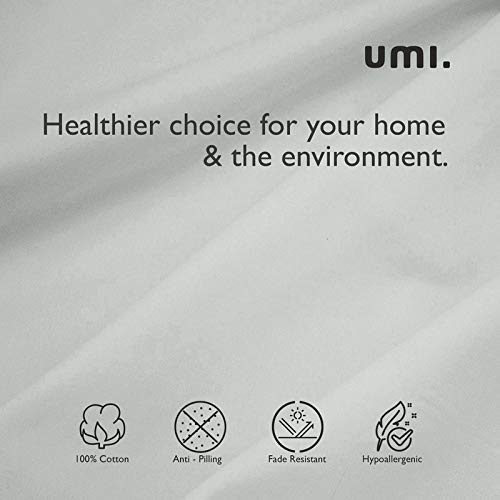 UMI 100% Cotton Plain Sateen Quality Flat Sheet