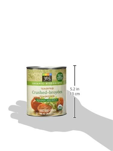 365 Everyday Value, Organic Crushed Tomatoes with Basil, 28 oz