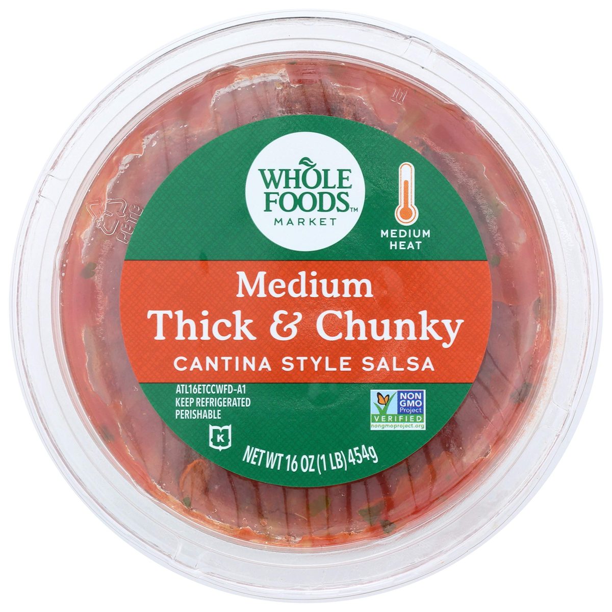 Whole Foods Market, Salsa Medium Cantina Style, 16 Ounce