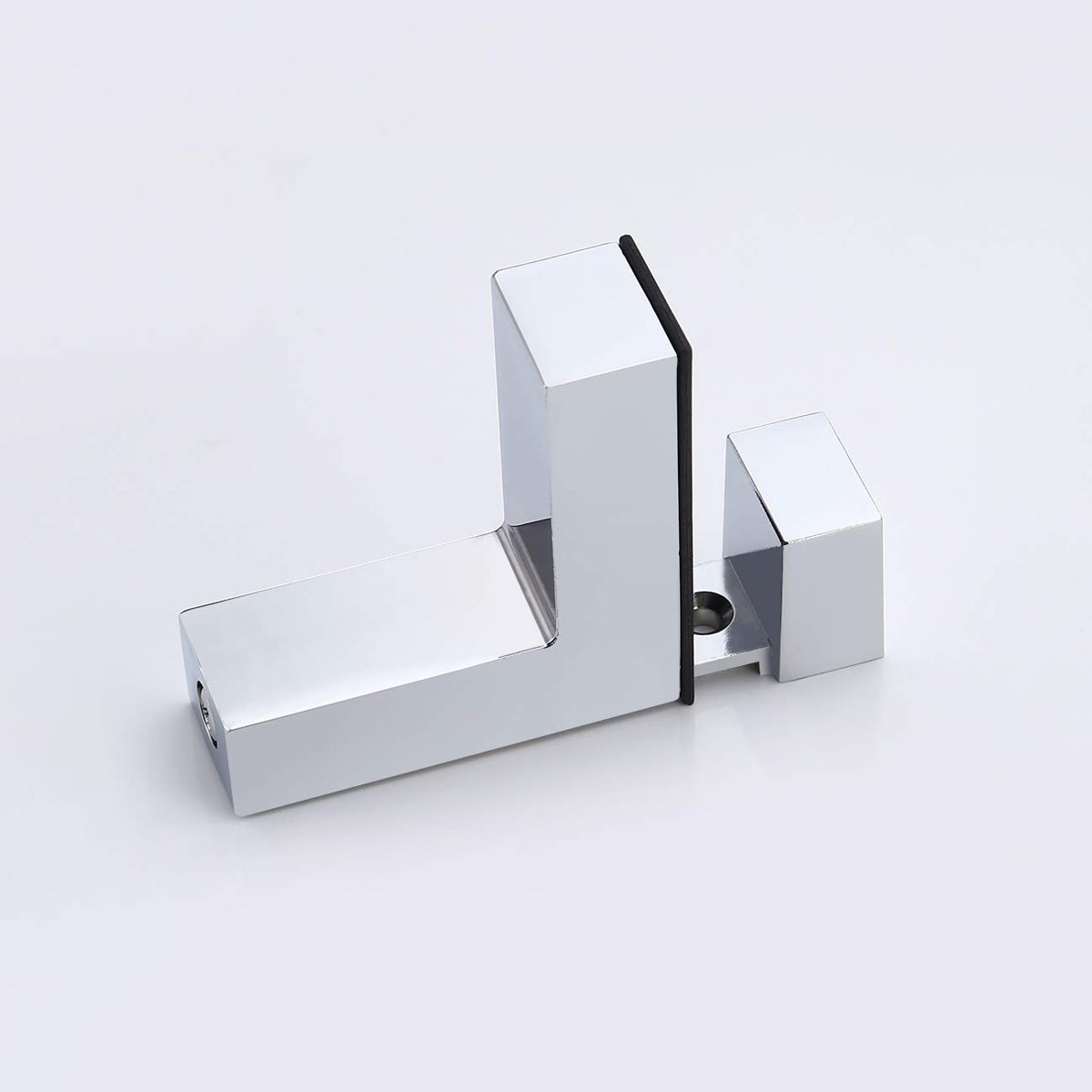 UMI Essentials 41cm Bathroom Wall Shelf Glass Shelf Tempered Glass Polished Chrome Finish BGS3201S40