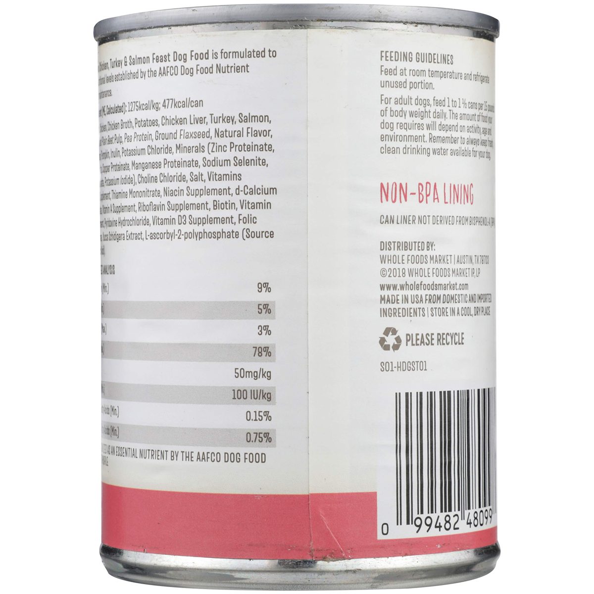 WHOLE PAWS Chicken, Turkey and Salmon Dog Food, 13.2 OZ