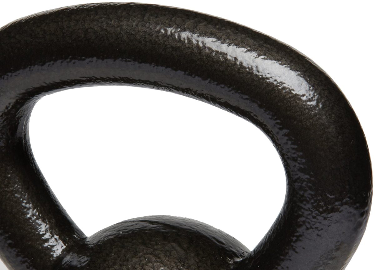 AmazonBasics Cast Iron Kettlebell - 10 Pounds, Black