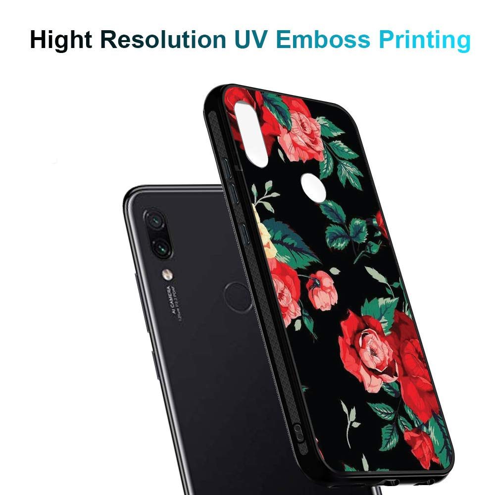 Amazon Brand - Solimo Designer Floral Printed Hard Back Case Mobile Cover for Redmi Note 7 & Redmi Note 7 Pro (D1162)