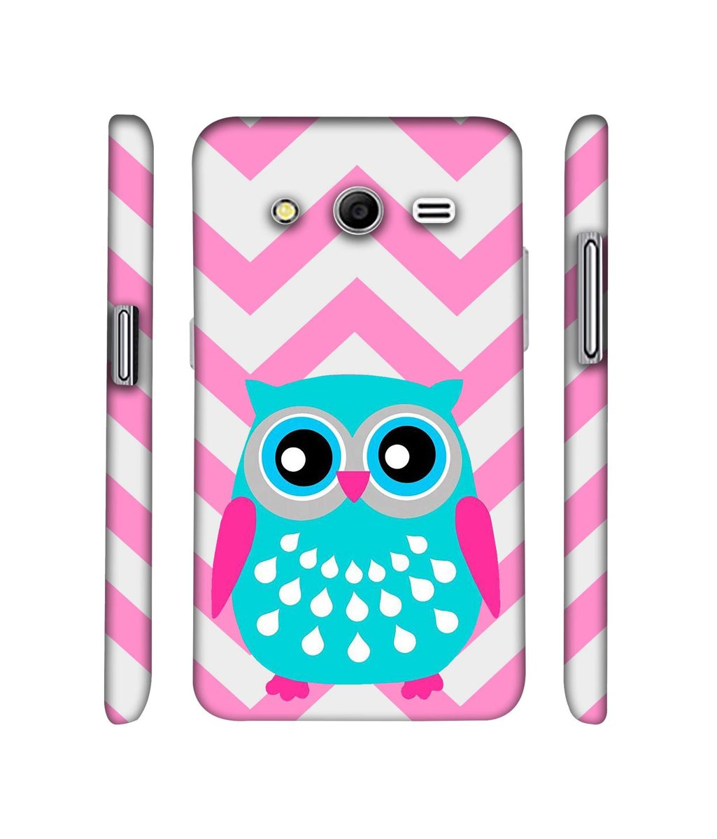 Amazon Brand - Solimo Designer Sky Blue Owl 3D Printed Hard Back Case Mobile Cover for Samsung Galaxy Core 2 G355H