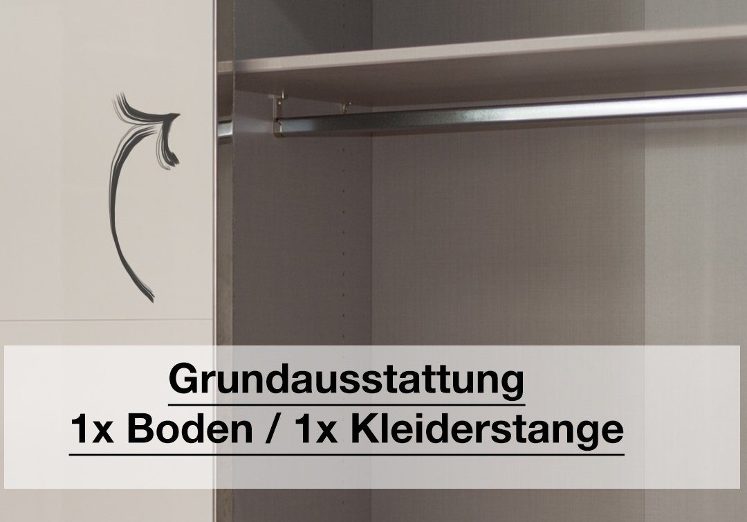 Express Möbel 2 Sliding Door Cupboard, Wood composite, Green, 300 cm