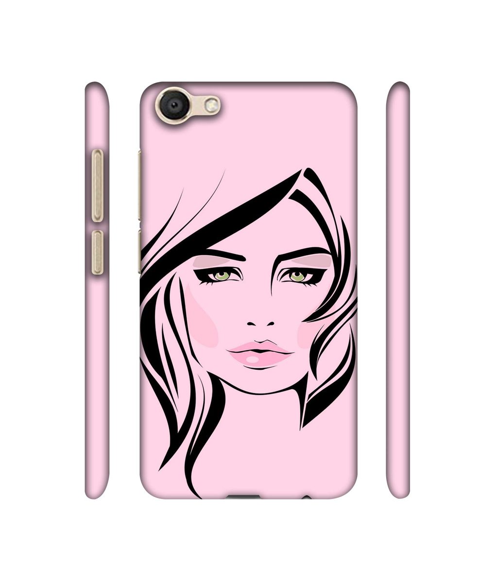 Amazon Brand - Solimo Designer Pink Lady Pattern 3D Printed Hard Back Case Mobile Cover for Vivo V5