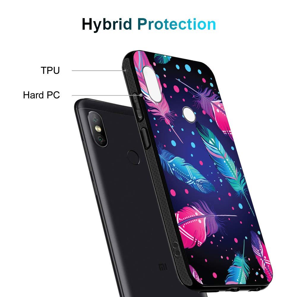 Amazon Brand - Solimo Designer Feather Printed Hard Back Case Mobile Cover for Redmi Note 5 Pro