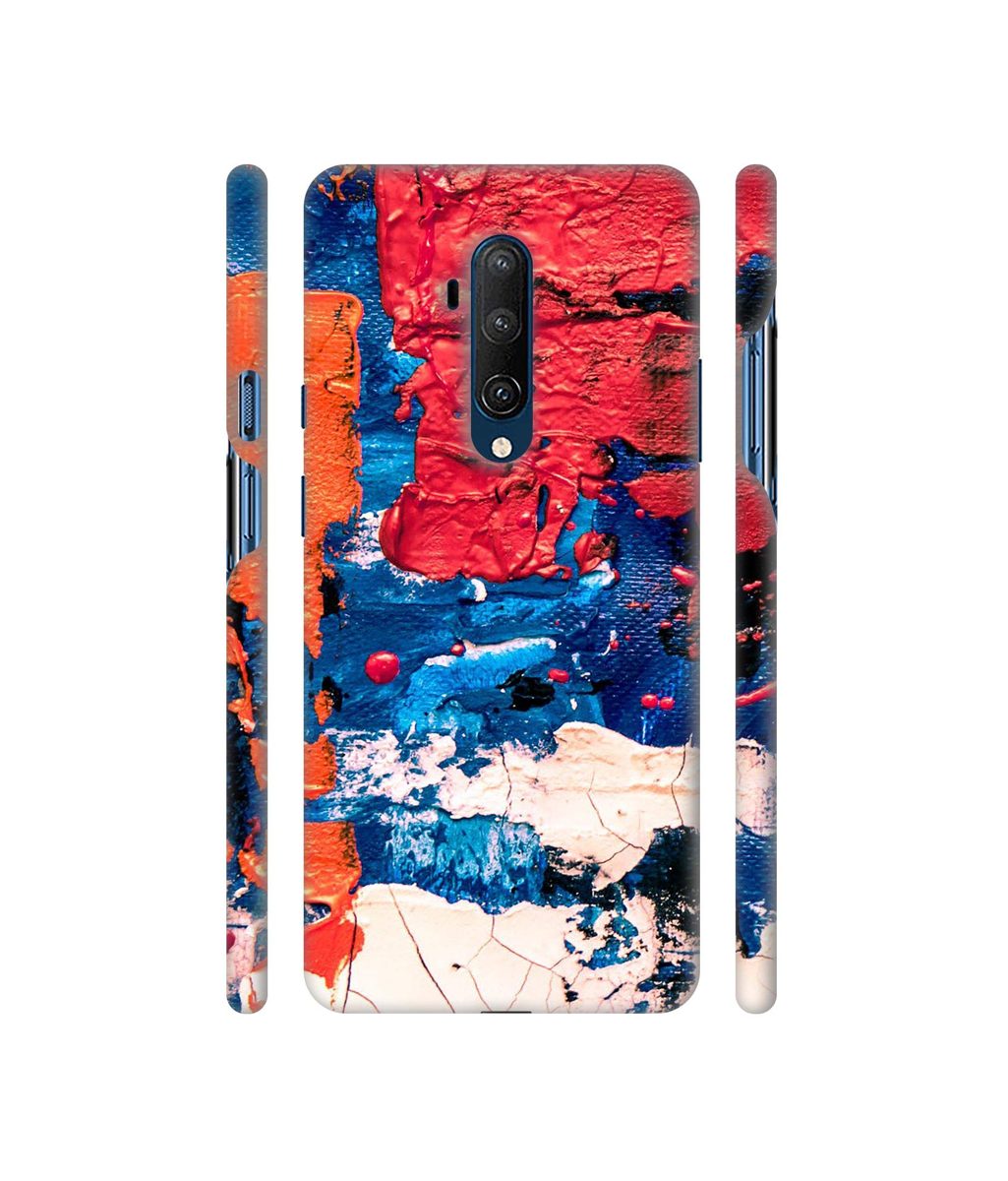 Amazon Brand - Solimo Designer Colors Texture 3D Printed Hard Back Case Mobile Cover for OnePlus 7T Pro